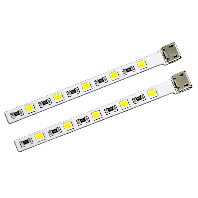 Dc 5 В usb Светодиодная лента smd2835 с микро-usb 75 5*7 мм светодиодов одного белого цвета для деревянного настольного зеркального шкафа