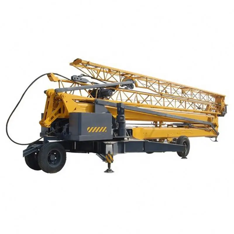 Electric hoist 2 ton Self Erecting Mobile Foldable small travelling Tower Crane for sale