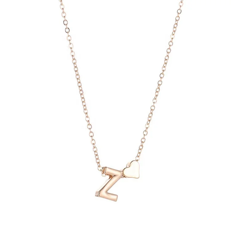 Fashion Initial Personalized Letter Name Choker Necklace for Women Pendant Jewelry