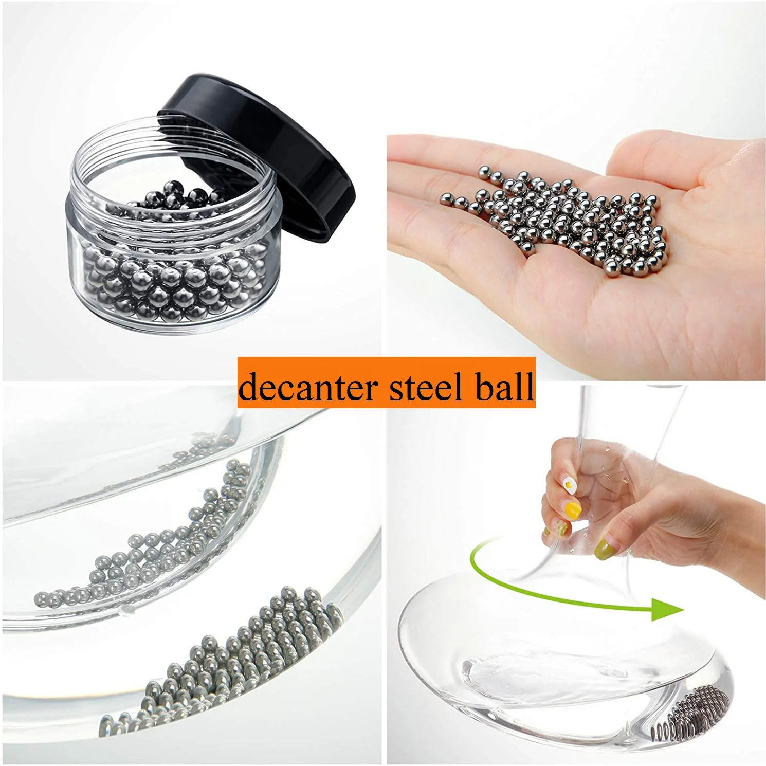 Solid Bearing Steel Balls SS 420 2mm stainless steel ball cleaning beads for bottle decanters