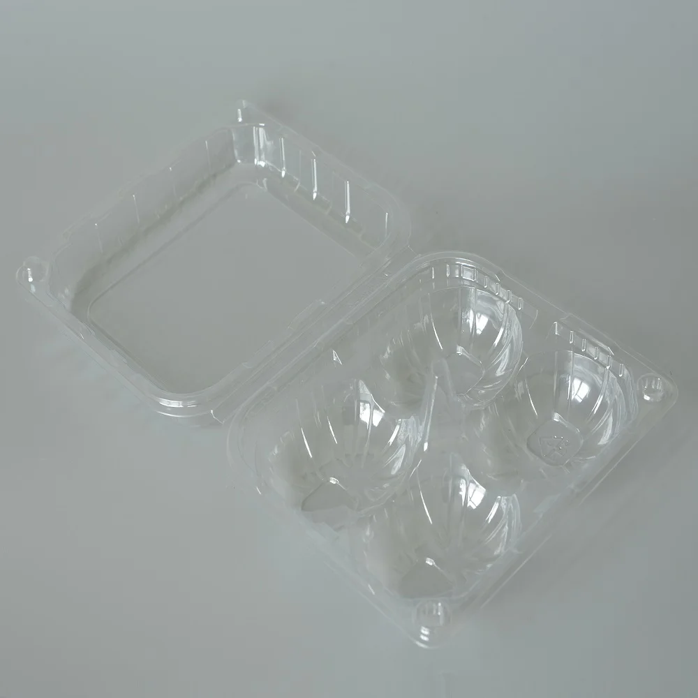 Disposable blister plastic mango cake packaging container