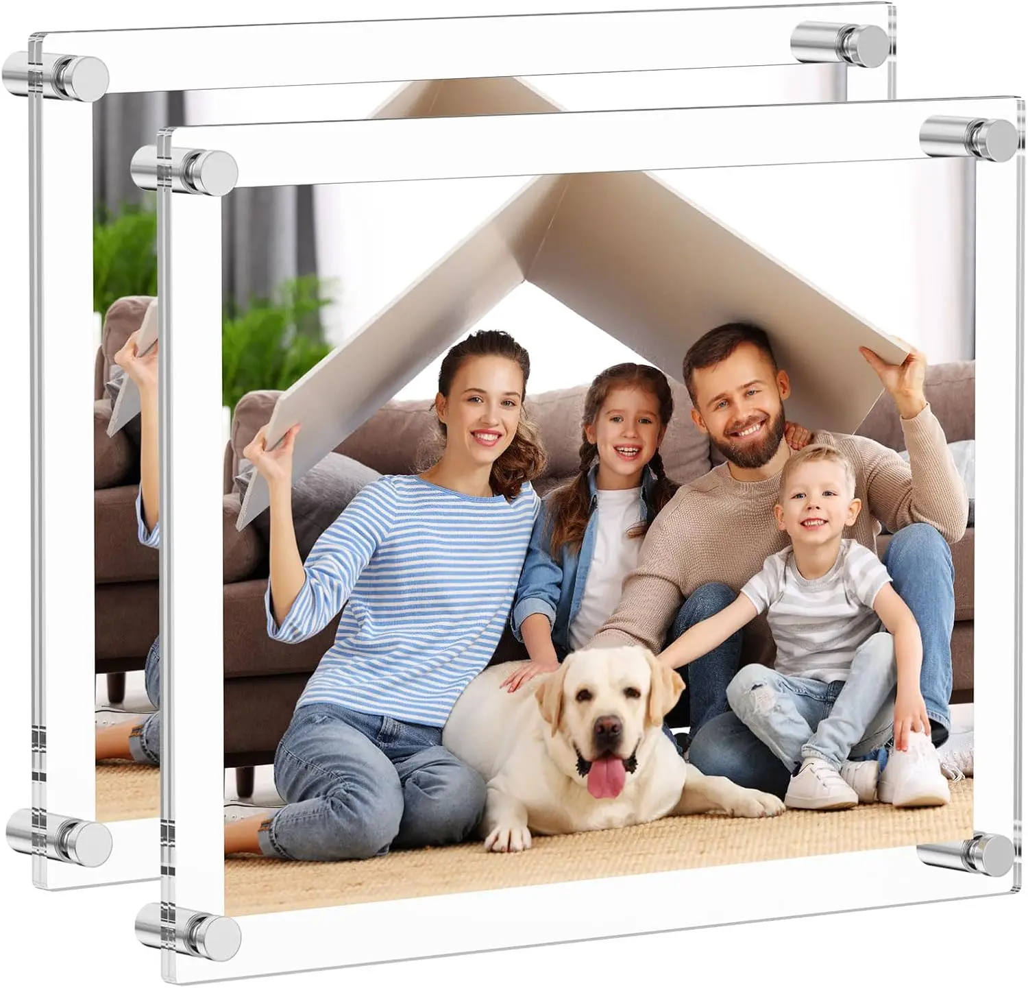 Acrylic Frame - Picture Frame Wall Mount Photo Frame to Use As Family Picture Frame, Baby Photo Frame, Document Frame, Art Frame