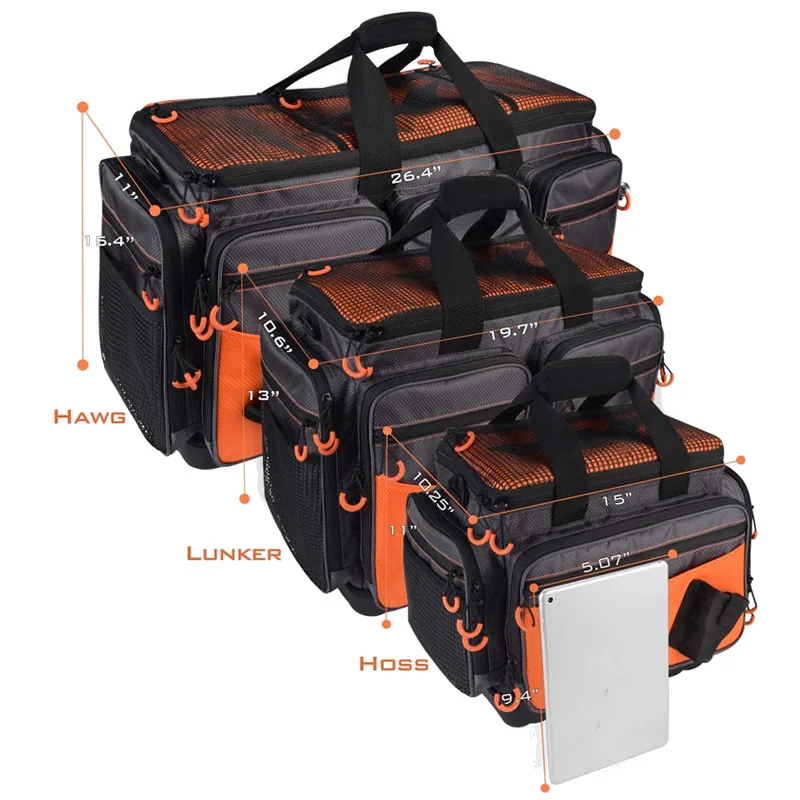 large lures bait packaging fishing bag storage case waterproof camping hiking fly fishing box