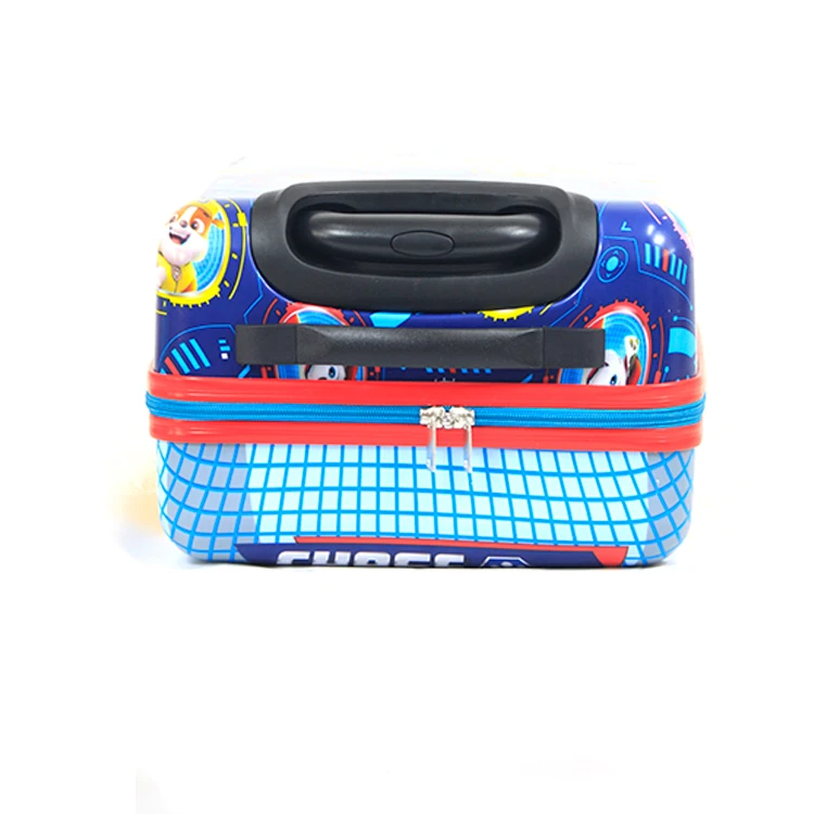 New Custom Made Design Practical ABS Children Travel Luggage Bag Trolley 18 Inch Cartoon Character Kid Suitcase Luggage