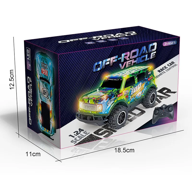 2.4GHz High Speed Monster Truck Remote Control Off Road Rc Cars 1:24 Large Scale Remote Control Truck All Terrain Drift RC Car