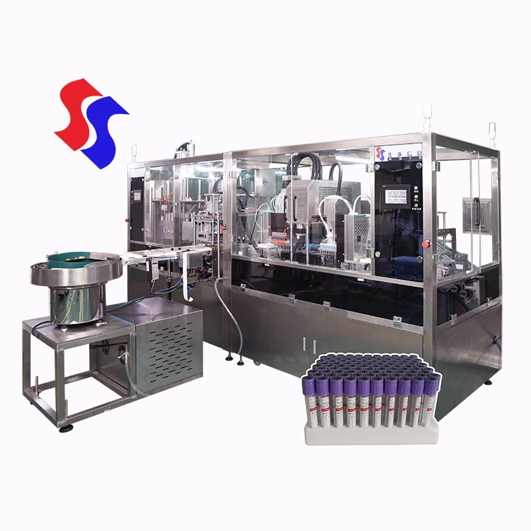 Automatic Vacuum Equipment Machine For Microtainer Blood Collection EDTA  PET Tube Production