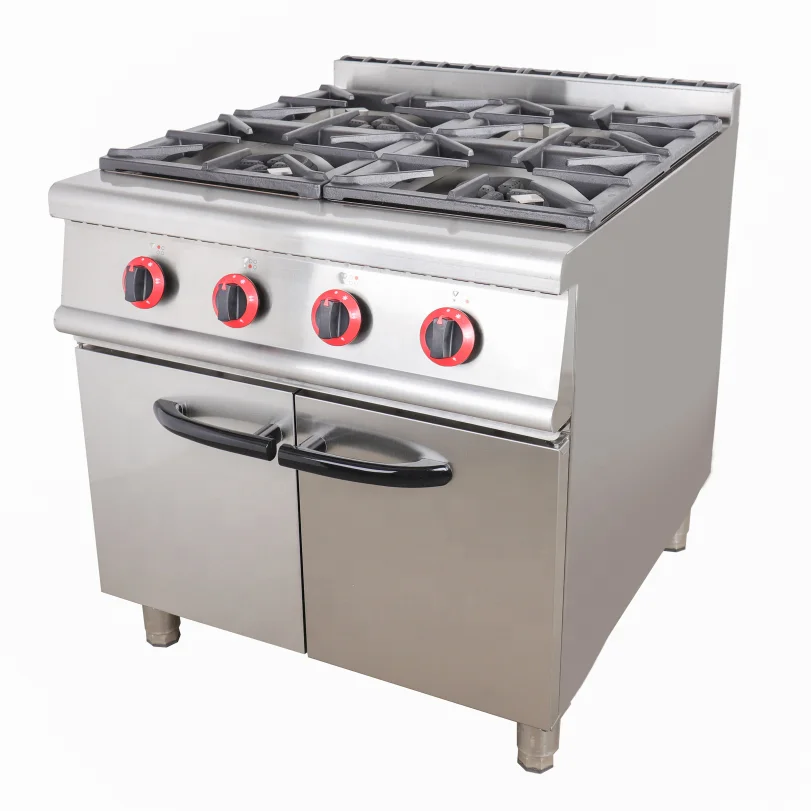 High Quality Stainless Steel 4 Burners Gas Oven Range CE Approved