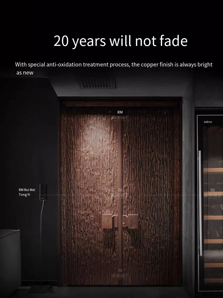 Copper Gate Luxury Villa Door Smart Lock Double Entry Door