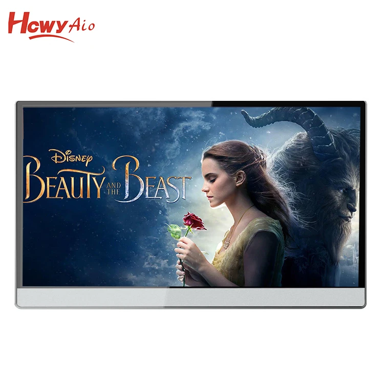 New 15.6inch Sliver Full Metal Case 4K IPS Panel Portable Monitor with 3000mA Battery