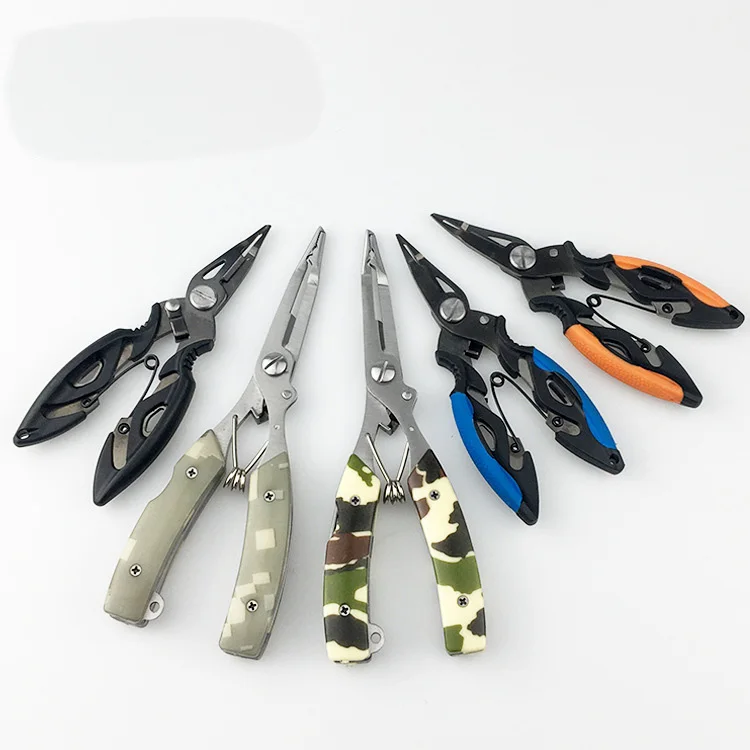 JETSHARK 16.5cm 135g Steel Fishing Pliers Customized Colors Multifunctional Lure Clamp Saltwater Pliers