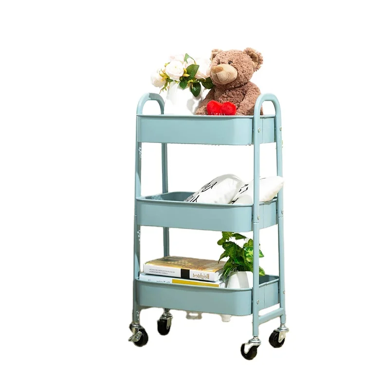 3-х уровневый Hige качества с горячей продажей шаровые современные металлический стеллаж для хранения кухня Сервировочная Тележка Корзина кухонная мебель