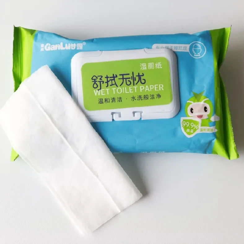 OEM Biodegradable Water Intimate Body Vagina Care Wipes for Women Adult Toilet Flushable Yoni Hygiene Feminine Wet Wipes Box ISO