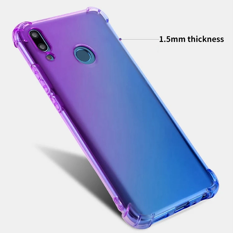 Anti Scratch Gradient Color Soft Shell Case For Huawei Y9 2019 Case