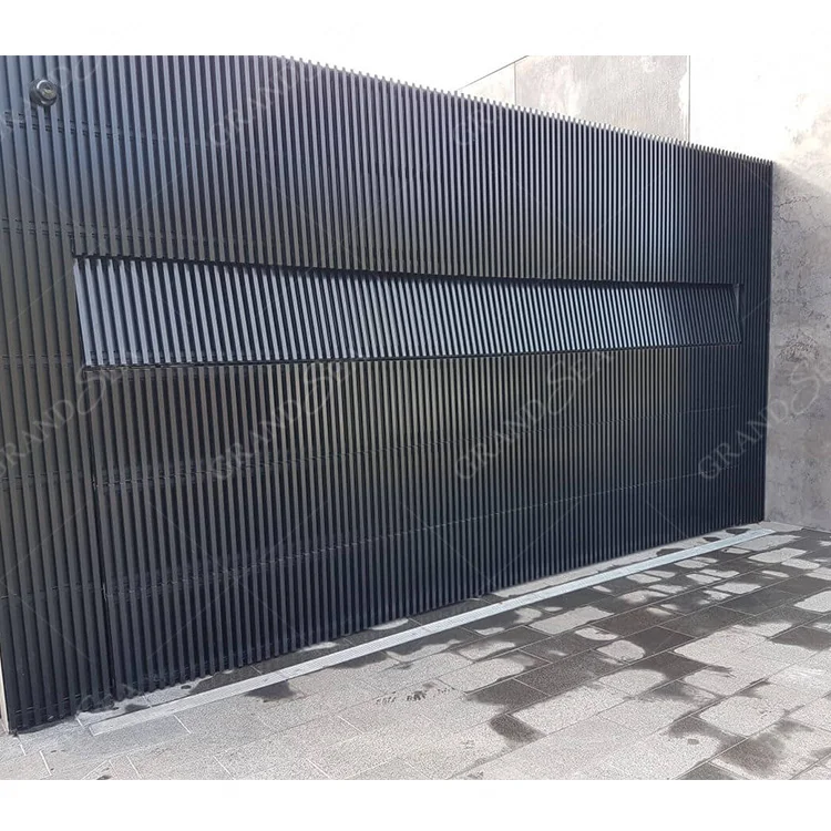 Aluminum Sectional Garage Door Automatic Glass Frameless Garage Grille Design Garage Door