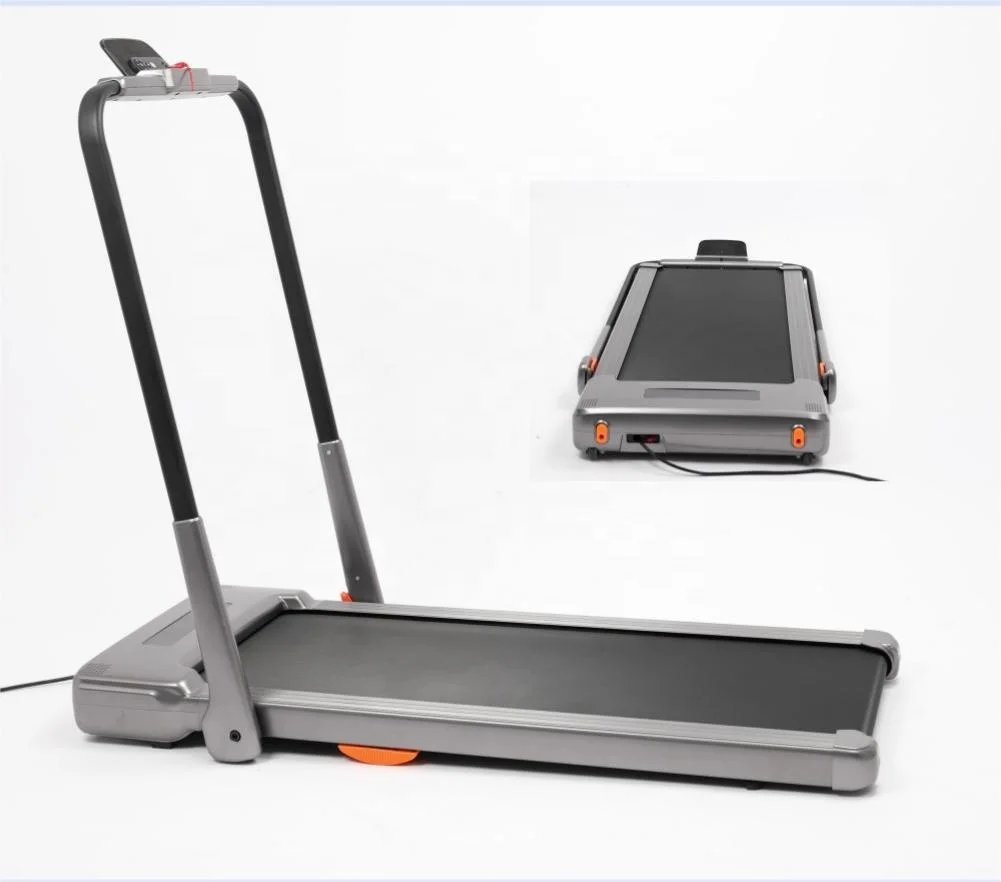 Walking and Running Mode 2 in 1 Small Treadmill for Apartment with iPad and Phone Support LCD Display