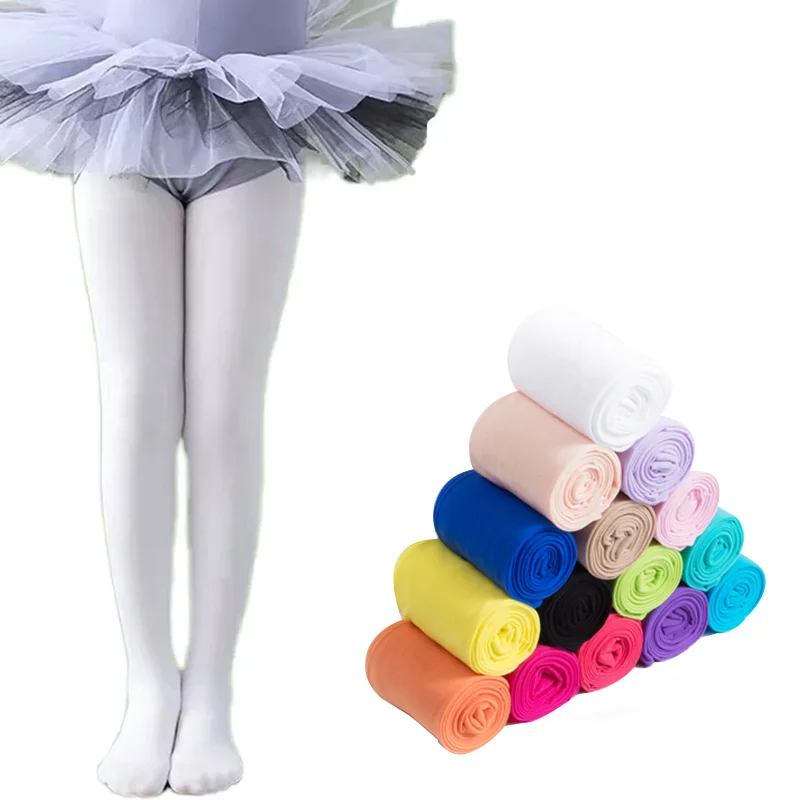 Breathable S-XXL Dance Ballet Tights Kids Girls Soft Transition Pantyhose with Seamless Patterned Stockings