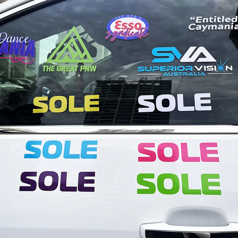 High Quality Waterproof UV Resistance Car Decal Car Lettering Stickers Long-lasting Vinyl Transfer Car Window Stickers