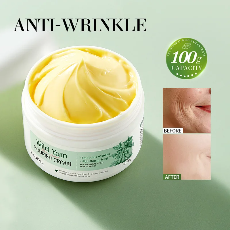 OEM Wholesale Wild Yam Nourishing Repair Soothing Glowing Skin Korean Beauty Face Cream &Lotion