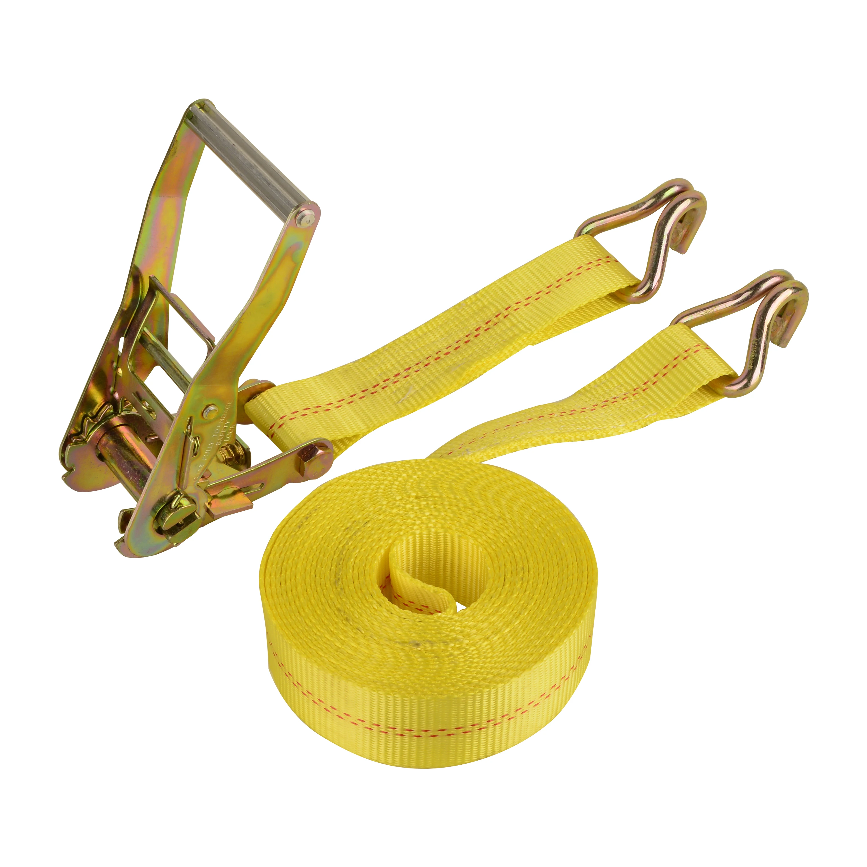 2 inch 5 ton Custom Logo Printing Ratchet Tie Down Strap Cargo Polyester Lashing Belt