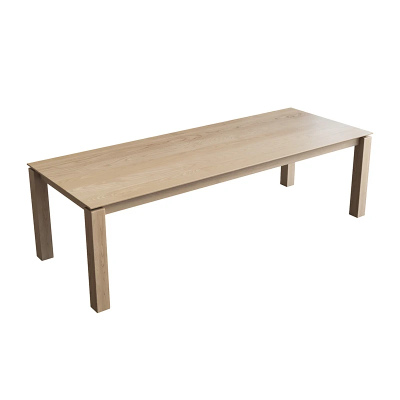 Farmhouse solid wood breakfast nook bar table Creative design rectangular dining table simple desk workbench homestay long table