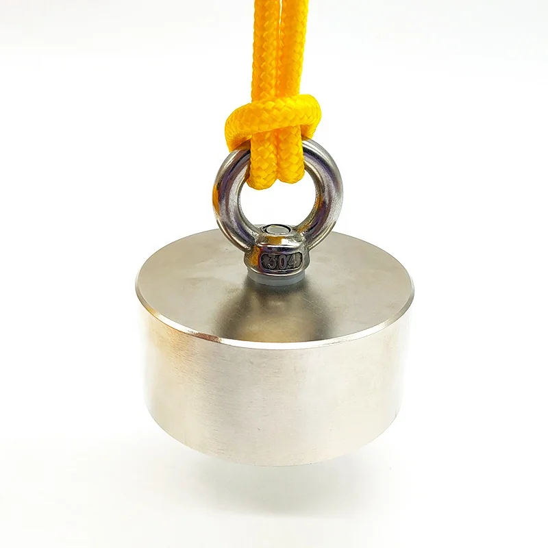 2200kg Strong Solid Fishing Treasure Hunt Magnet D120mm Best Magnet Fishing Kit
