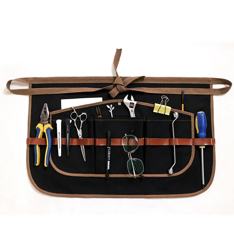 Custom Canvas Salon Barber Garden Work Tool Half Waist Apron