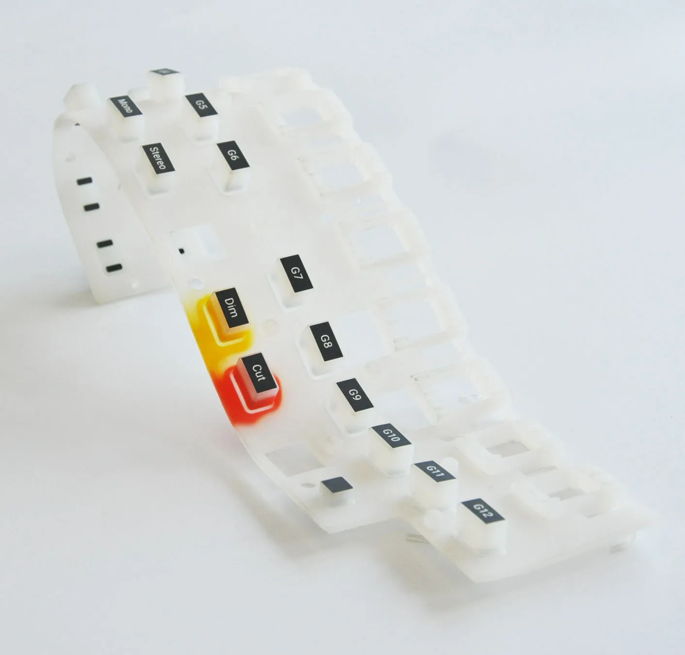 ODM Silicone Rubber Silicone Dipping Industrial Keypad Round Shape Membrane Switch Rubber Silicone Button