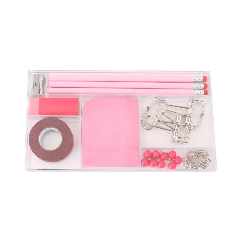 Back to School  pencil Memo Pad Push Pins Washi Tape Paper Clips School Office Supplies Stationary Set