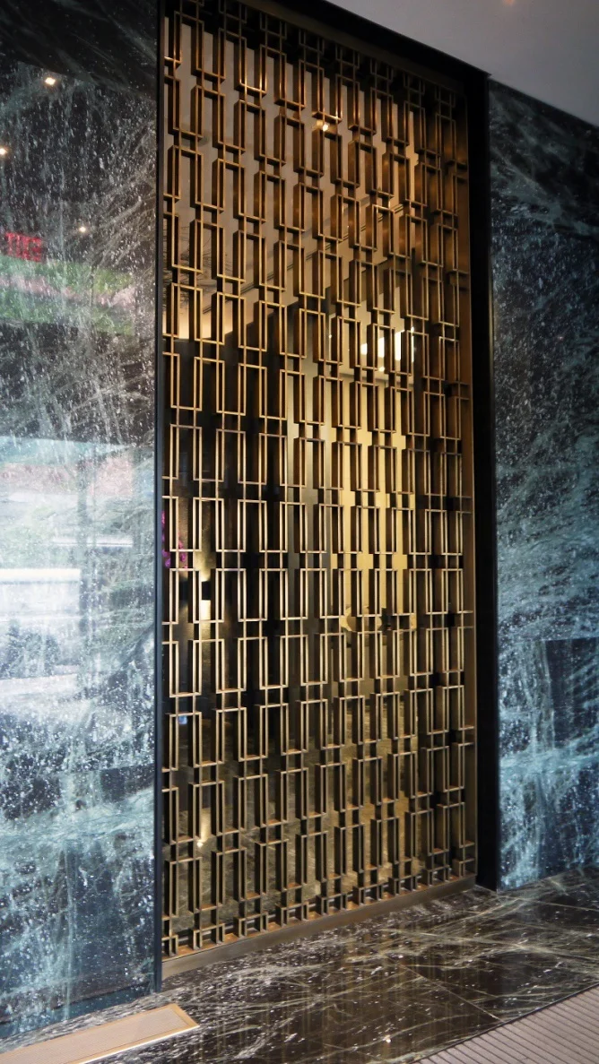 Decorative Room Partition  Panel  Modern  Metal Screen Room Divider