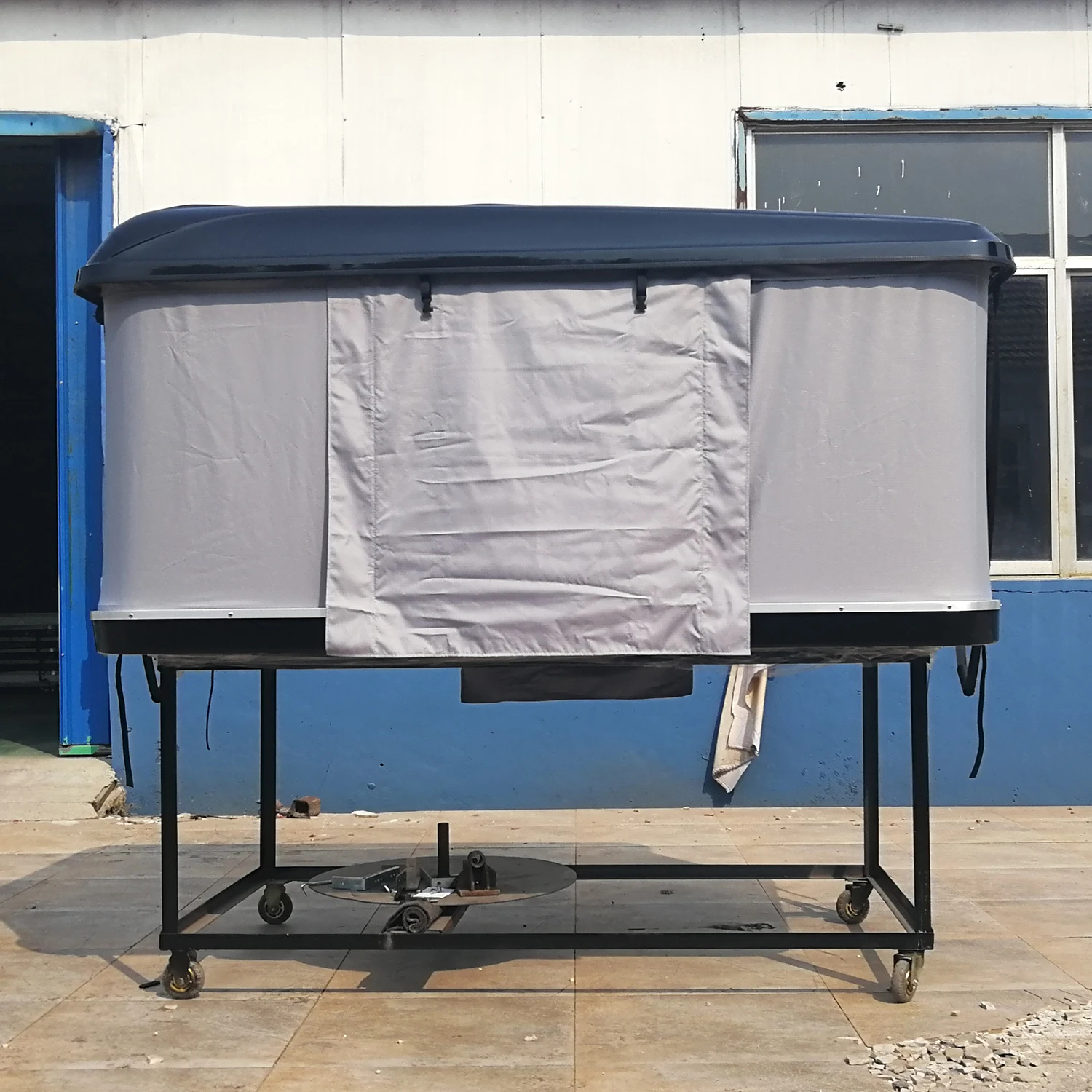 double people outdoor camping new material roof top car tent hard shell