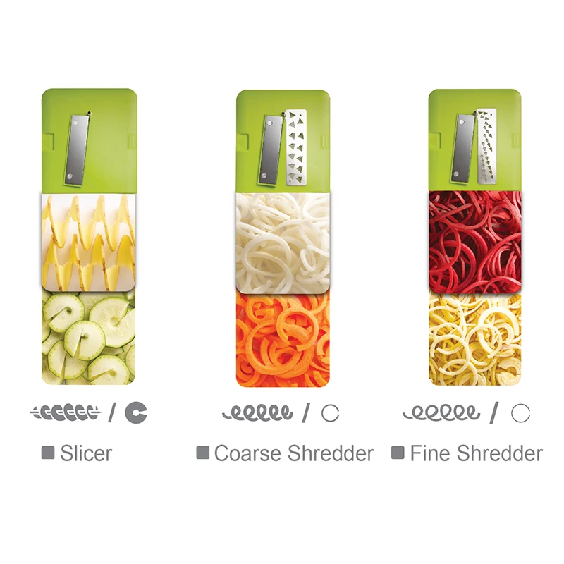 Multi-Functional Spiral Vegetable Cutter Industrial Numerous Spiralizer Vegetable Slicer