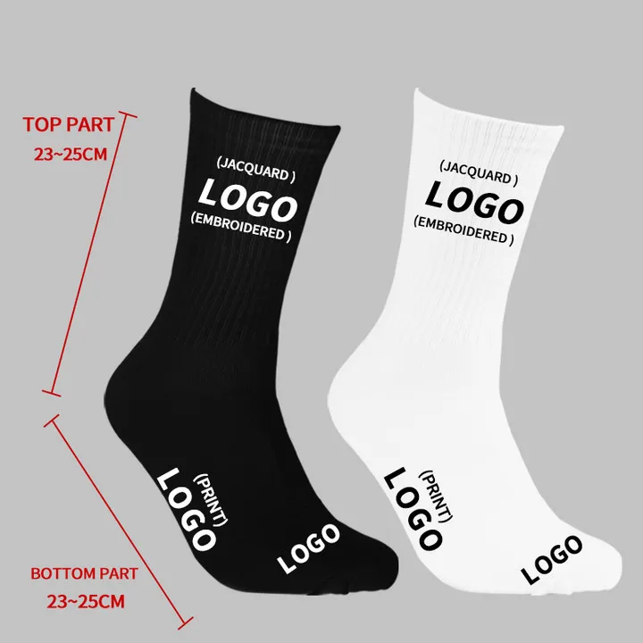 Custom Socks Thick Custom Socks Men and Women Custom Logo Ankle  Men Socks Embroidered Print Logo