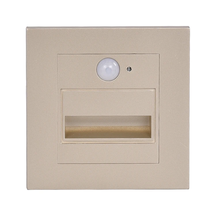 Geagood hotel stair passageway 1W energy saving 86 panel led wall footlight with motion sensor,wall light with sensor