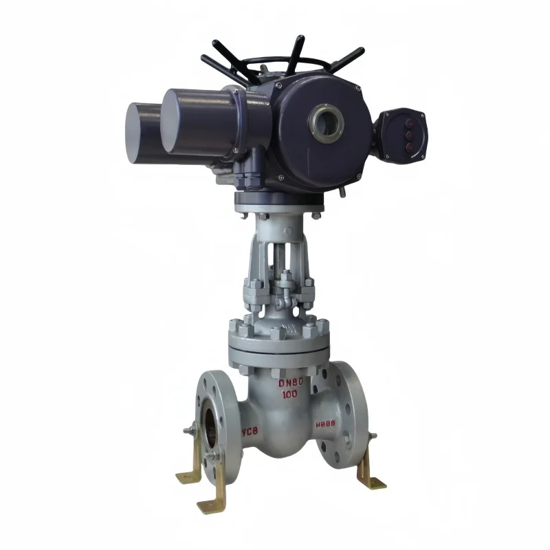 DN65 Cast Steel Flange Gate Valve High Temperature Thermal Oil High Pressure Steam AC110V Switch Type Electric Gate Valve