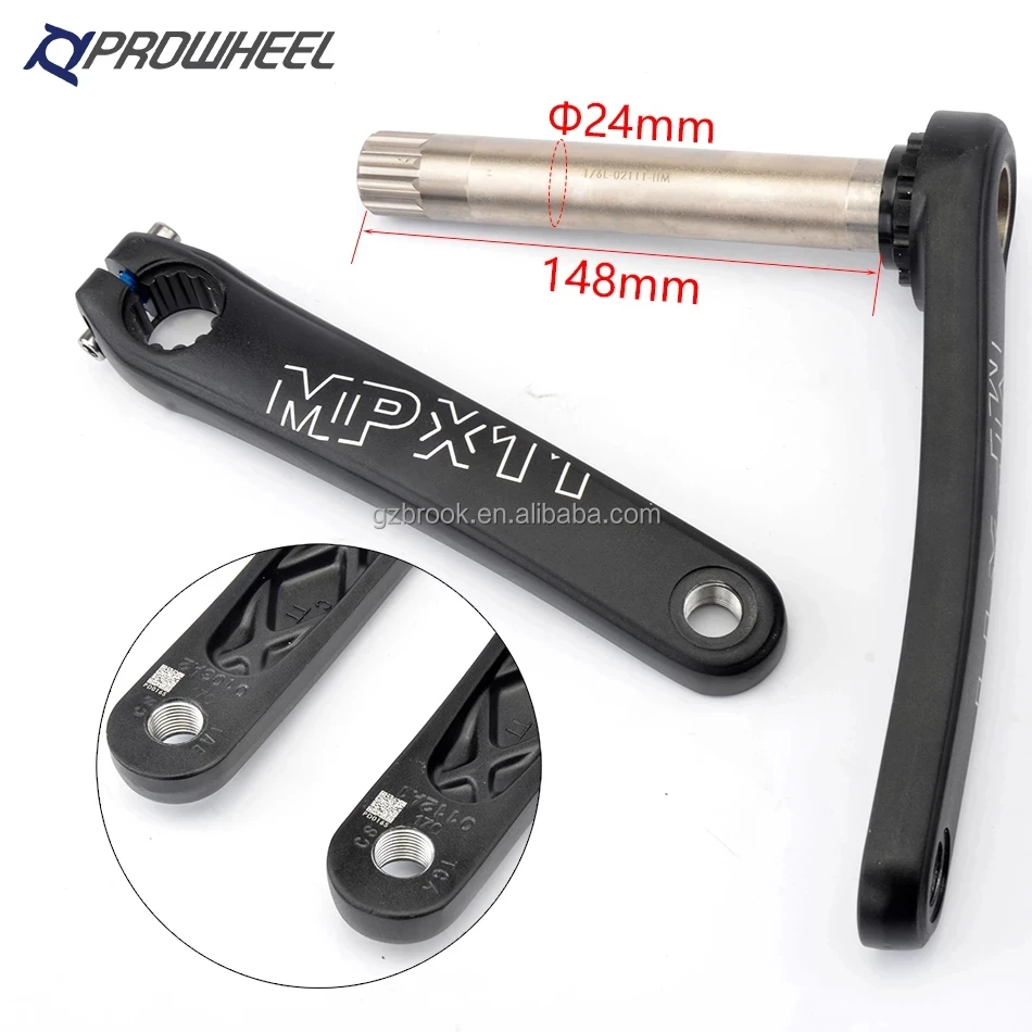 Коленчатый вал Prowheel Snowbike 104BCD/GXP коленчатый механизм 170 мм Звездочка для оси велосипеда деталь
