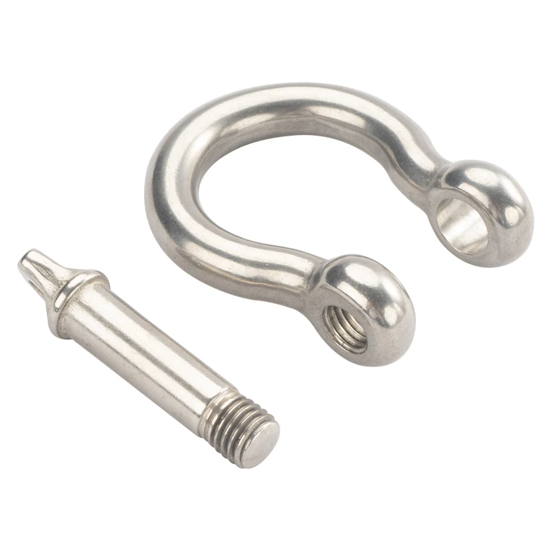 High Receiver Bow Shackle Bolt Type With Safety Pin Bolt Type High strength forged Bow Shackle bolt shackle made in china