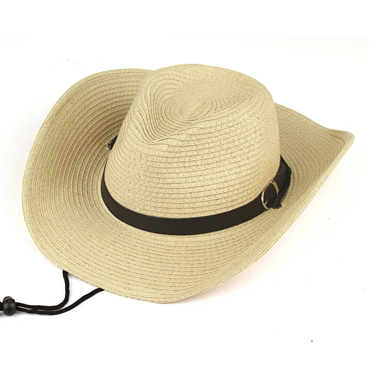 Fashion Paper Panama Summer Hat For Men Fedora Straw Custom Logo Cheaper Beach Cowboy Cheap Hats