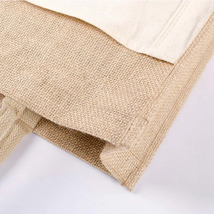 Shopping Bag for Wholesale Eco Jute Tote Hemp Promotional Eco Natural Custom Plain Accept Customized Logo OEM Handled Ruiding