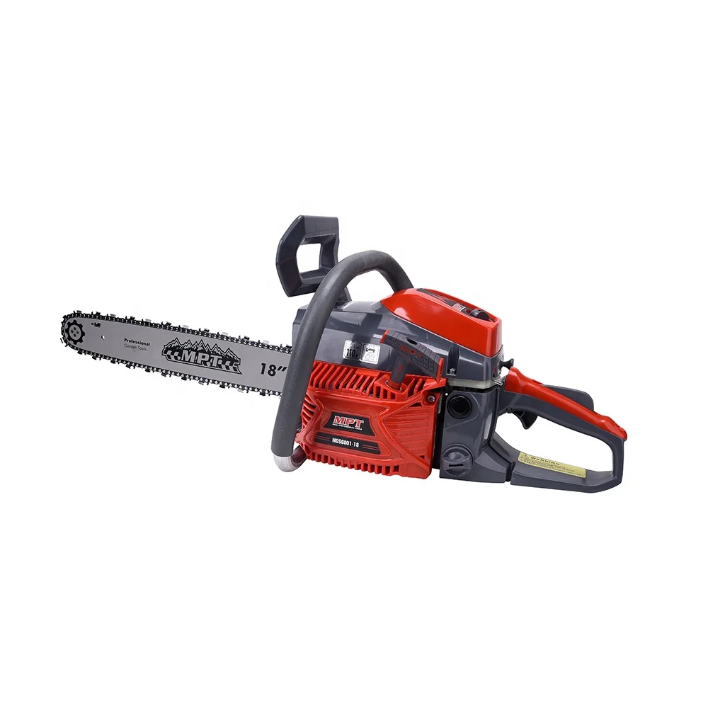 Бензиновая цепная пила MPT 60CC, 2 хода, машина для резки дерева, бензиновая бензопила