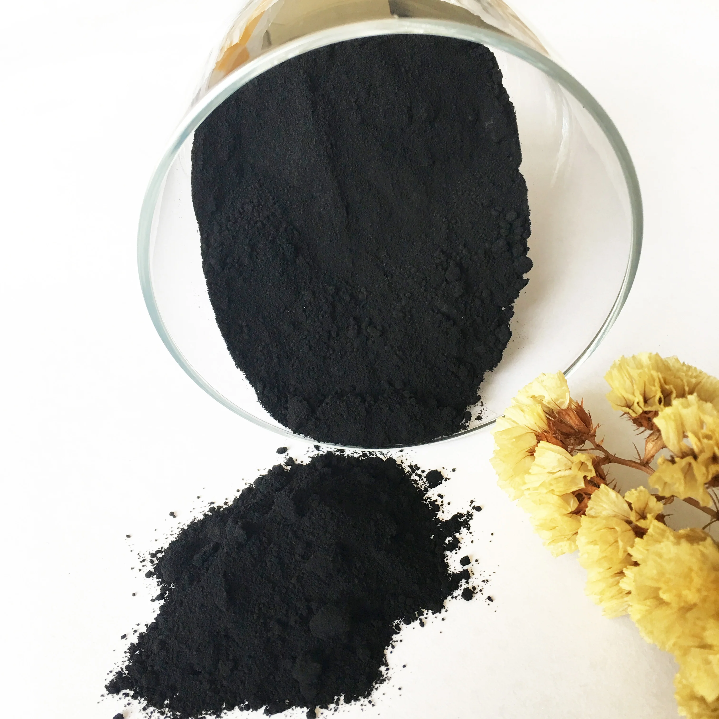 China manufacturer fe2o3 iron oxide black pigment powder