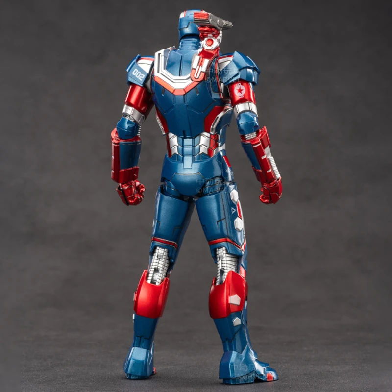 Zd Toys Iron Man Original Genuine Marvel 10th Anniversary Edition - War Machine Patriot 1.0 1/10 Action Figures 18cm 7in
