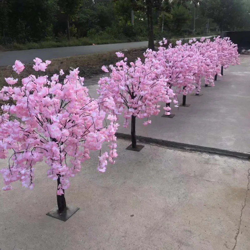 Wholesale Artificial Silk Cherry Blossom Table Wedding Centerpiece Trees