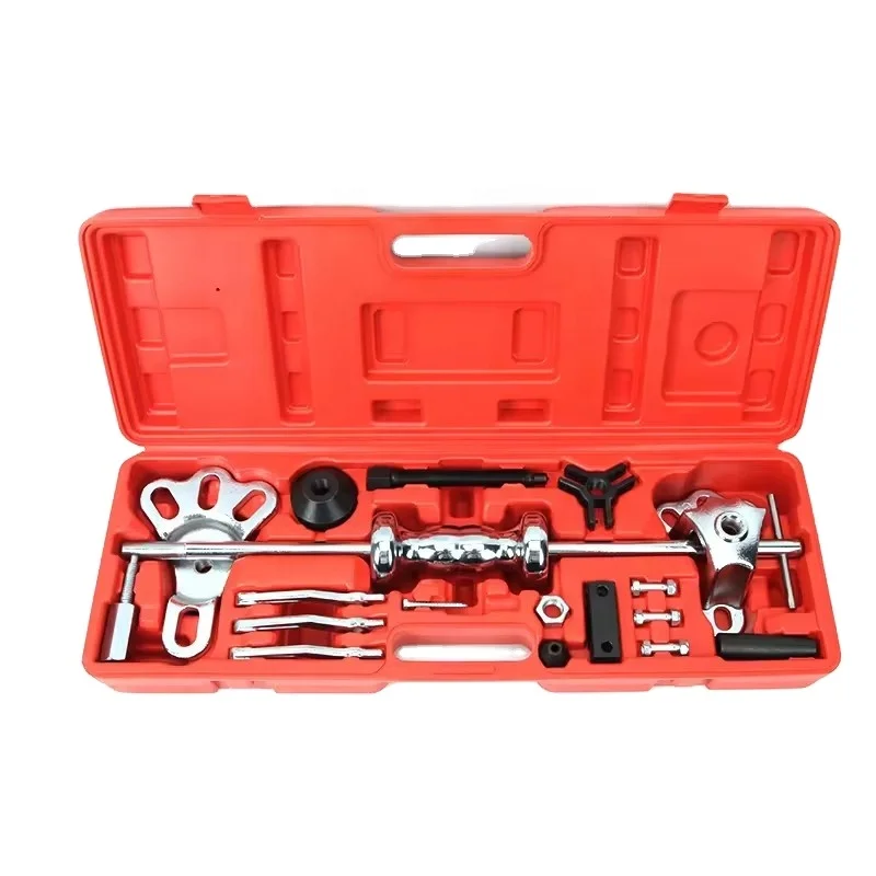 Automobile universal sliding hammer puller set 17pcs 9 Way Slide Hammer Axle Bearing Dent wheel hub bearing remove tools