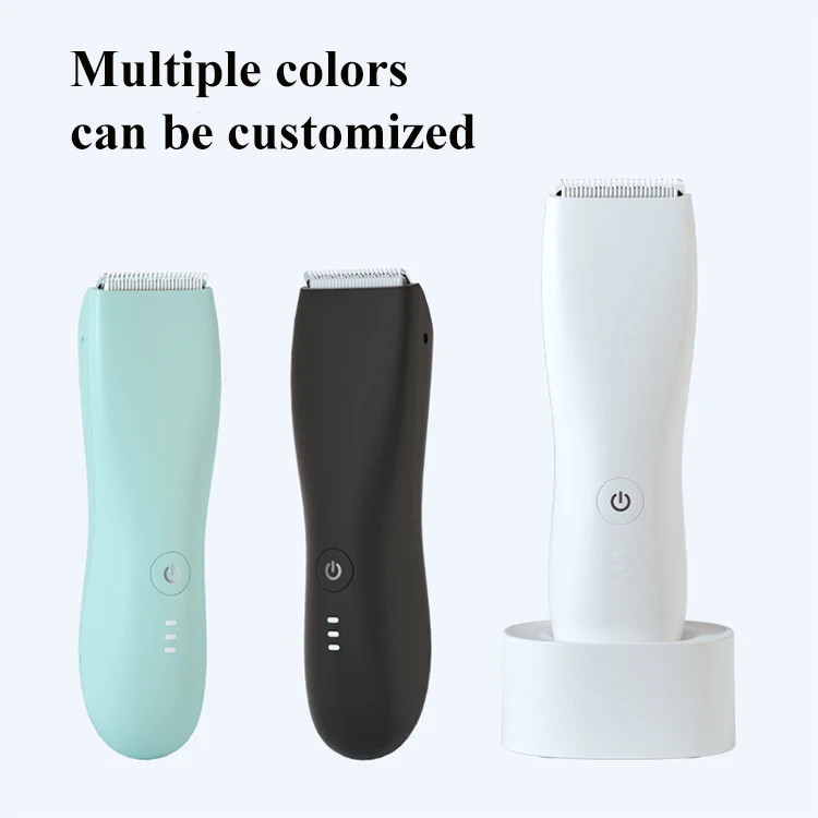 Wholesale Cordless Electric Groin Hair Trimmer Waterproof Wet and Dry Trimmer Male Hygiene Ball Shaver Hair Cutting Ceramic ABS