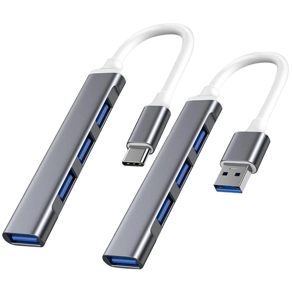 March Expo Transfer Data Aluminum alloy Hub Adapter Usb 3.0 2.0 Hub 4 In 1 Multiport 2.0 3.0 4 Ports Usb Hubs For Computer