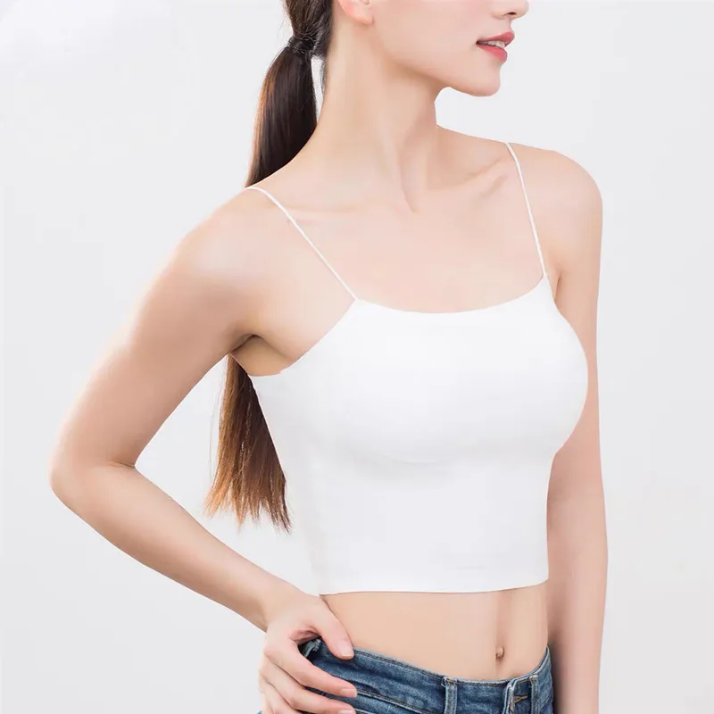 
New style Asia hot selling women three-dimensional cup vest one piece seamless bra tube top camisole 