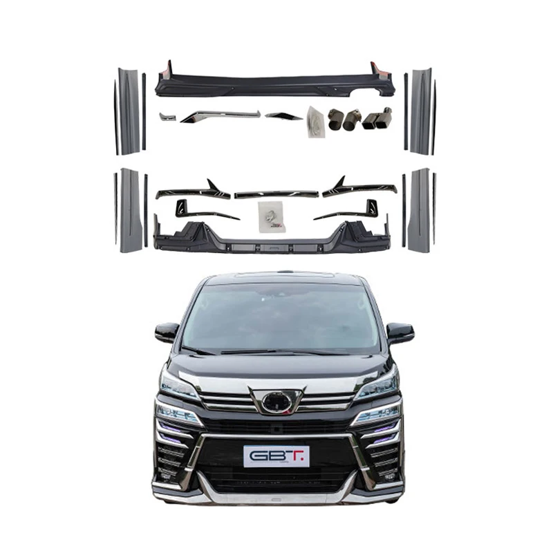 GBT Plastic for Vellfire 2019/Vellfire 30 series facelift conversion parts car bumper set lip upgrade to modellista