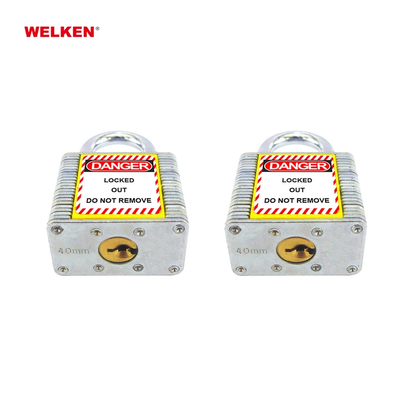 China manufacturer cheap lockout padlock for industrial equipment laminated steel safety padlock
