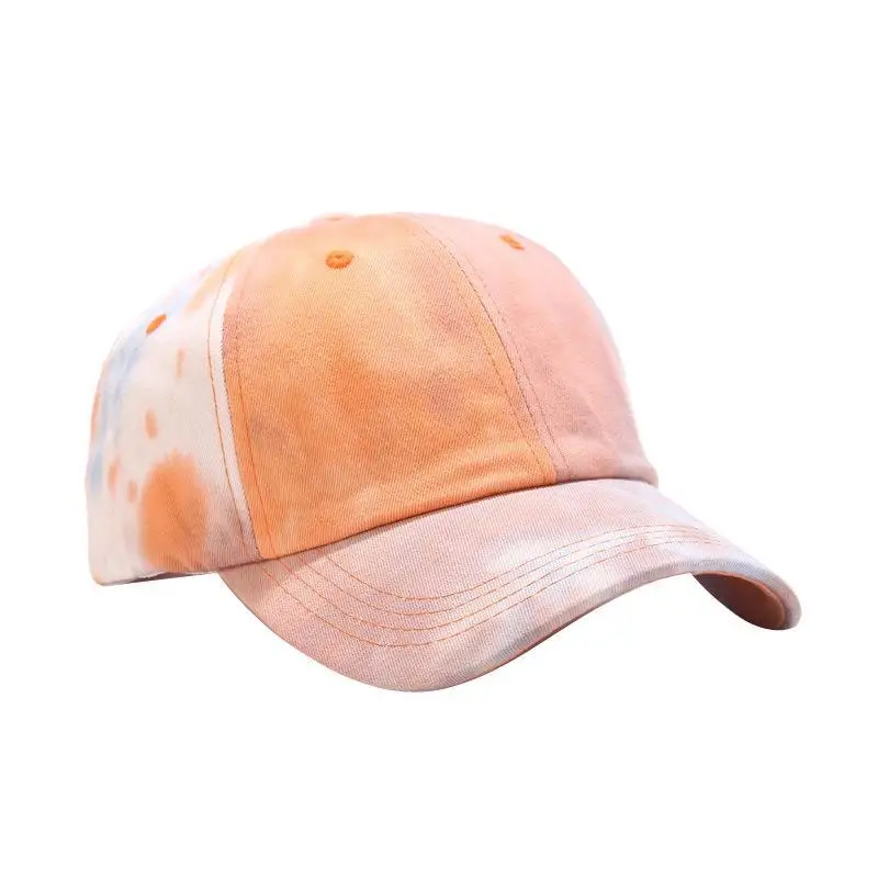 Beautiful New design 100% cotton Material Baseball cap tie-dye 6-panel  hat