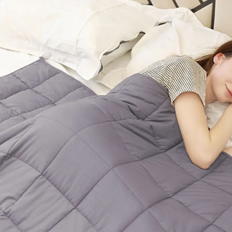 Best Selling Premium Heavy Blanket Custom Bead Weighted Blanket Autism Heavy Cotton Adults Sensory Weighted Blanket